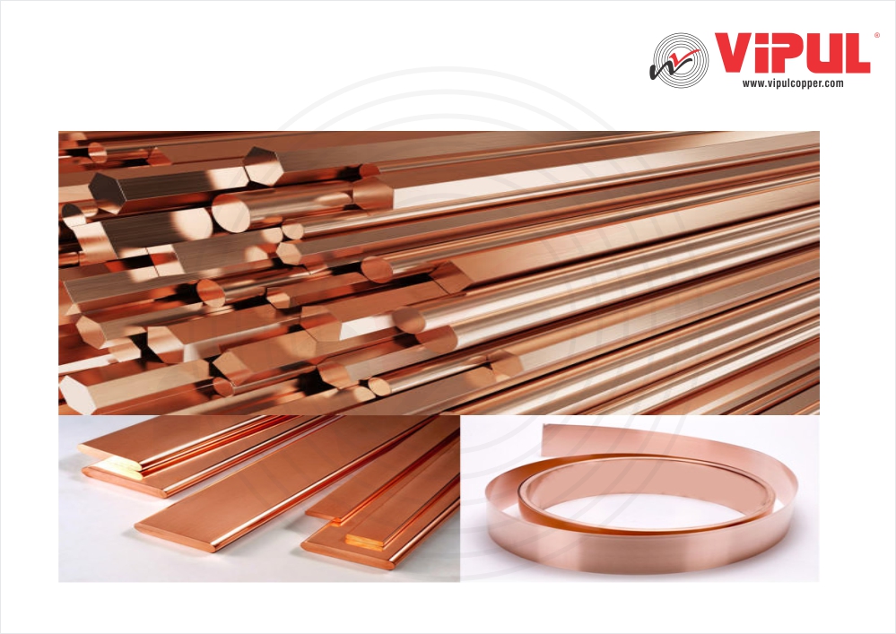Copper Rod/Strip, Bare Copper Wire - Cable, Bus Bar, Profile